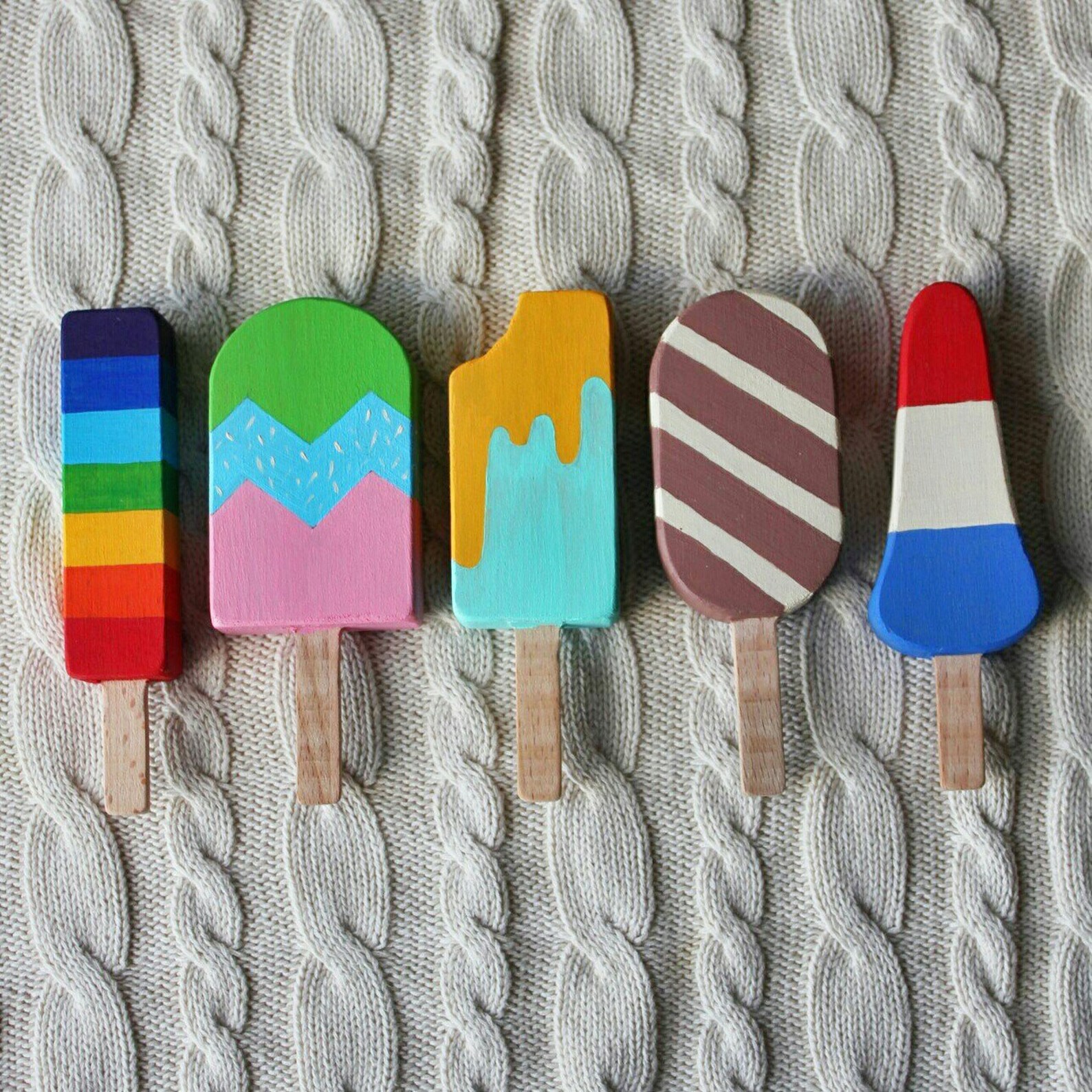 Ice cream Wooden Play Set | Etsy