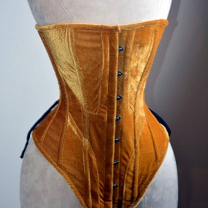 Historical Velvet Corset: Edwardian Overbust Corset. Steelbone Custom Made  Corset, Renaissance, Gothic, Steampunk, Bespoke, Victorian -  Sweden