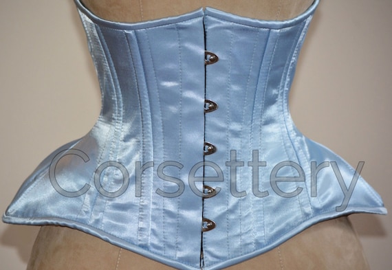 Very Wide Hips Double Row Steel Boned Underbust Corset From Satin. Real  Waist Training Corset for Tight Lacing. Gothic, Steampunk Corset 