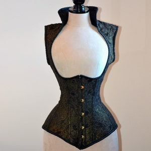 Vest Corset in Gothic Style With High Back. Gothic Victorian - Etsy