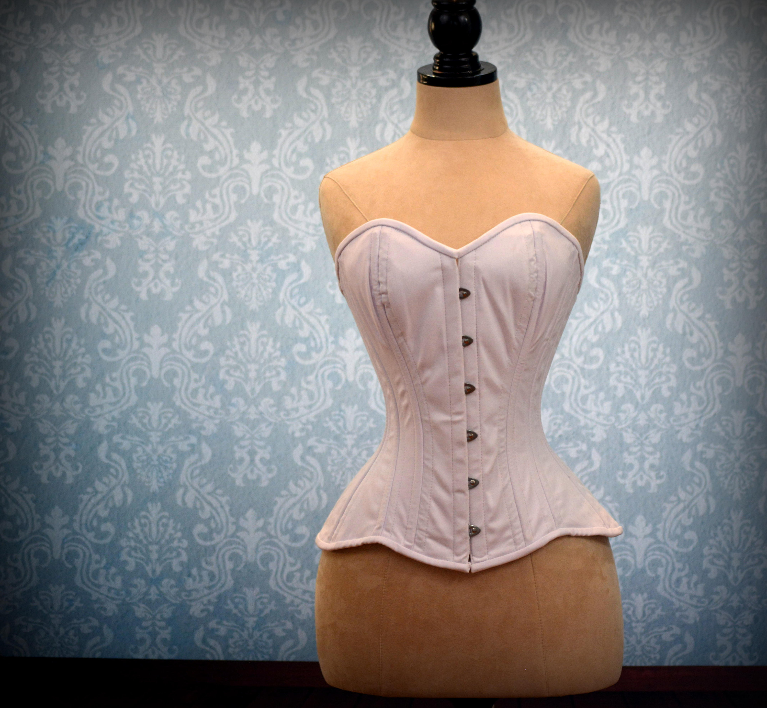 Cotton Made To Measures Overbust Authentic Corset With Long Etsy
