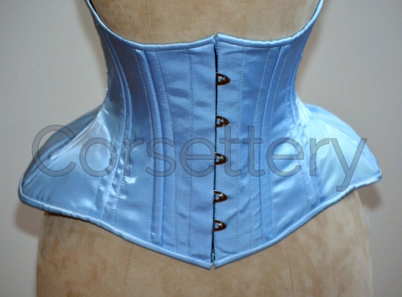 Very Wide Hips Double Row Steel Boned Underbust Corset From Satin. Real Waist  Training Corset for Tight Lacing. Gothic, Steampunk Corset 
