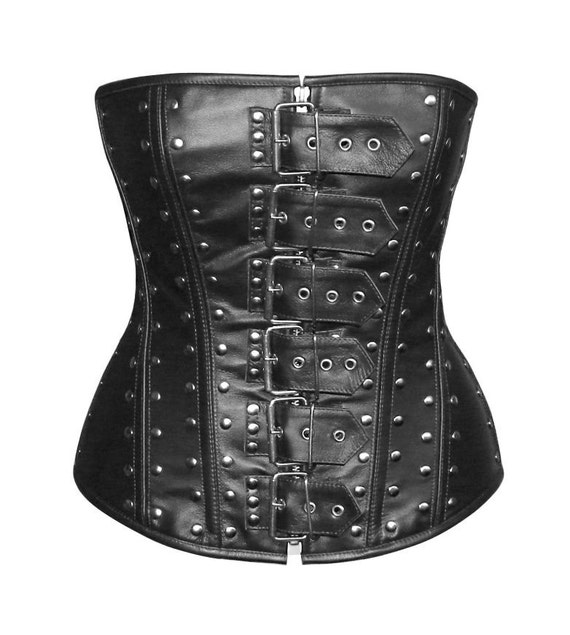 Lambskin Steampunk Style Corset brown and Black. Gothic, Steampunk, Alt,  Overbust, Real Leather, Metal, Bdsm, Bespoke Real Leather Corset. -   Canada