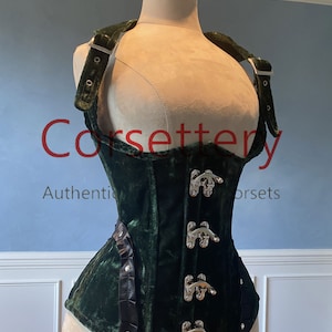 Vest corset in gothic style from velvet. Gothic Victorian, steampunk affordable cheap corset, girlfriend&#39;s gift, historical corset