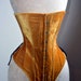 Historical velvet corset: Edwardian overbust corset. Steelbone custom made corset, renaissance, gothic, steampunk, bespoke, victorian 