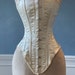 Historical satin corset: Edwardian overbust corset. Steelbone custom made corset, renaissance, gothic, steampunk, bespoke, victorian 