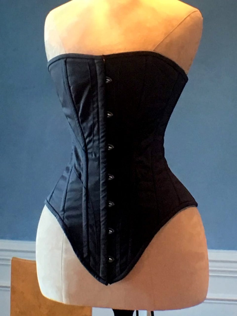 Steampunk Corsets & Belts | Underbust, Overbust     Historical cotton corset: Edwardian overbust corset. Steelbone custom made corset renaissance gothic steampunk bespoke victorian $98.00 AT vintagedancer.com