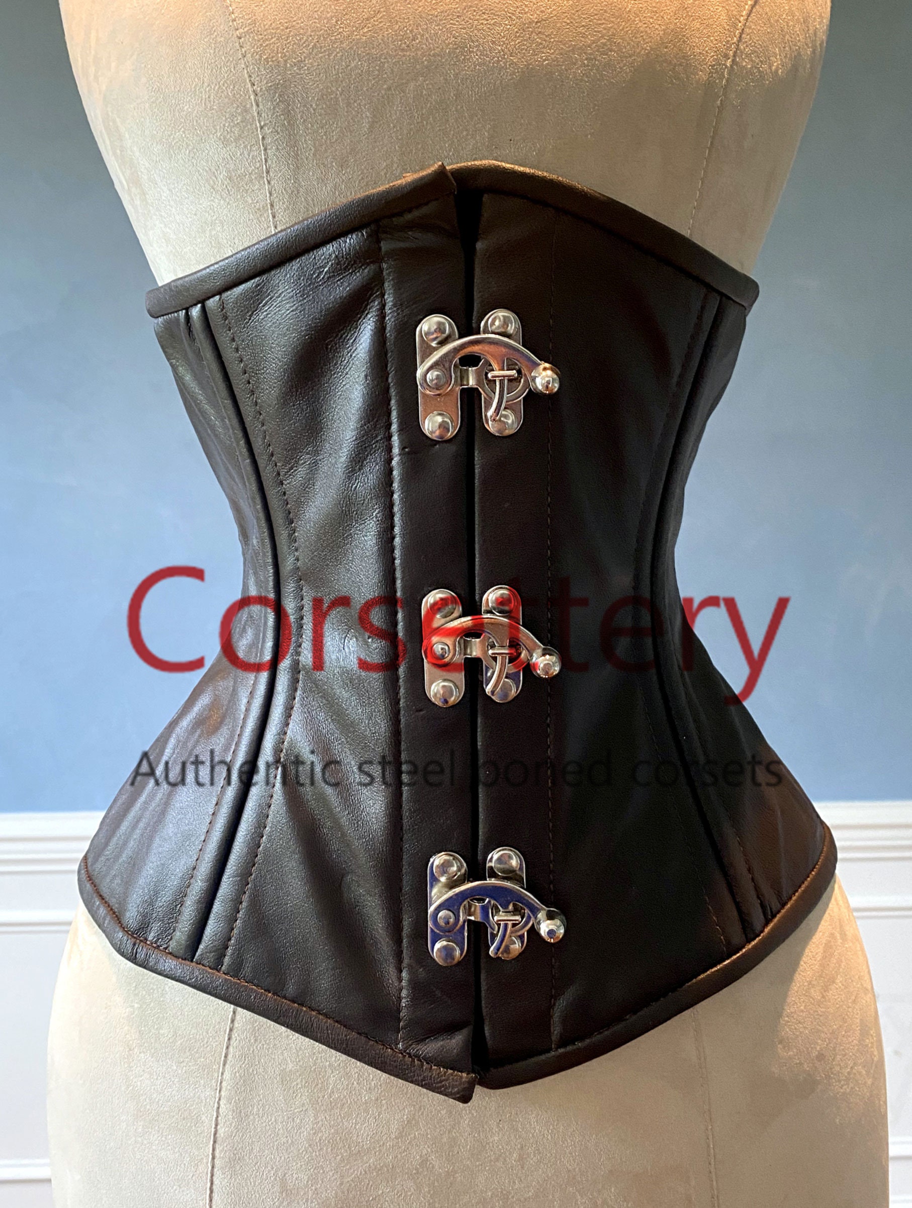 Real Leather Waist Steel-boned Authentic Corset With Steampunk Hooks. Corset  for Tight Lacing and Waist Training, Steampunk, Gothic -  Canada
