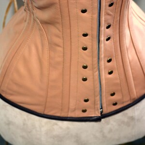 High quality hand dyed lambskin Ciri cosplay corset, steel boned made to measures cosplay exclusive corset, steampunk leather corset