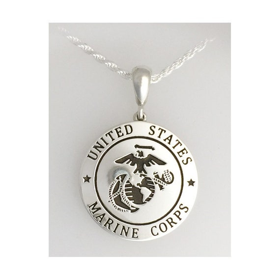 Eagle globe and anchor necklace deals