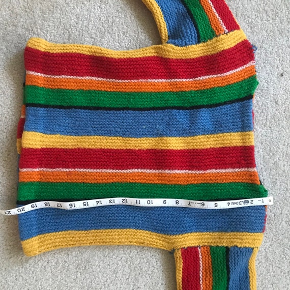 handmade rainbow sweater SMALL - image 5