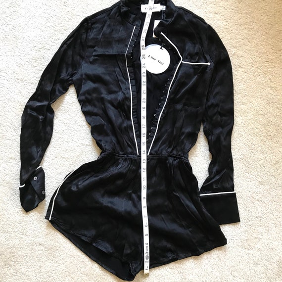 Silky Black Jumpsuit 90s?