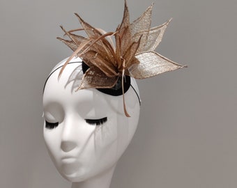 Neutral Fascinator - Etsy