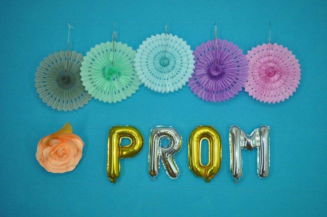 PROM / Letras y números / Globos de 40 cm de 16 pulgadas / Etsy España