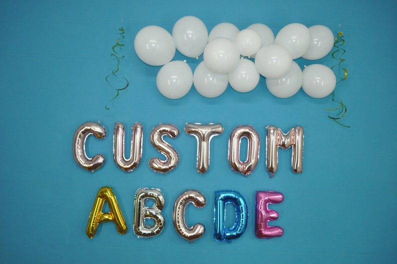ELLA IS 6 Balloon Letters and Numbers 16 inches 40 cm Balloons 6th Birthday Balloons Banner Sixth Birthday I am Six 6th Birthday
