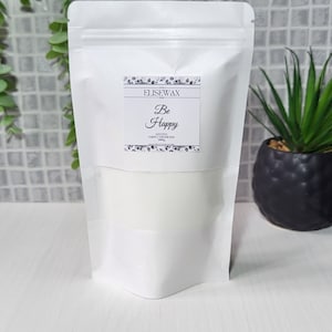 Be Happy scented carpet freshener Luxury floor deodorizer powder 100g pouch Housewarming hamper gift ideas Fragrant rug freshener powder