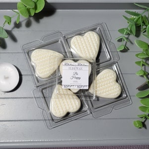 Luxury wax melt heart clamshell Single strong scented knitted heart wax melt Luxury home fragrance products Wool heart clam shell wax melts
