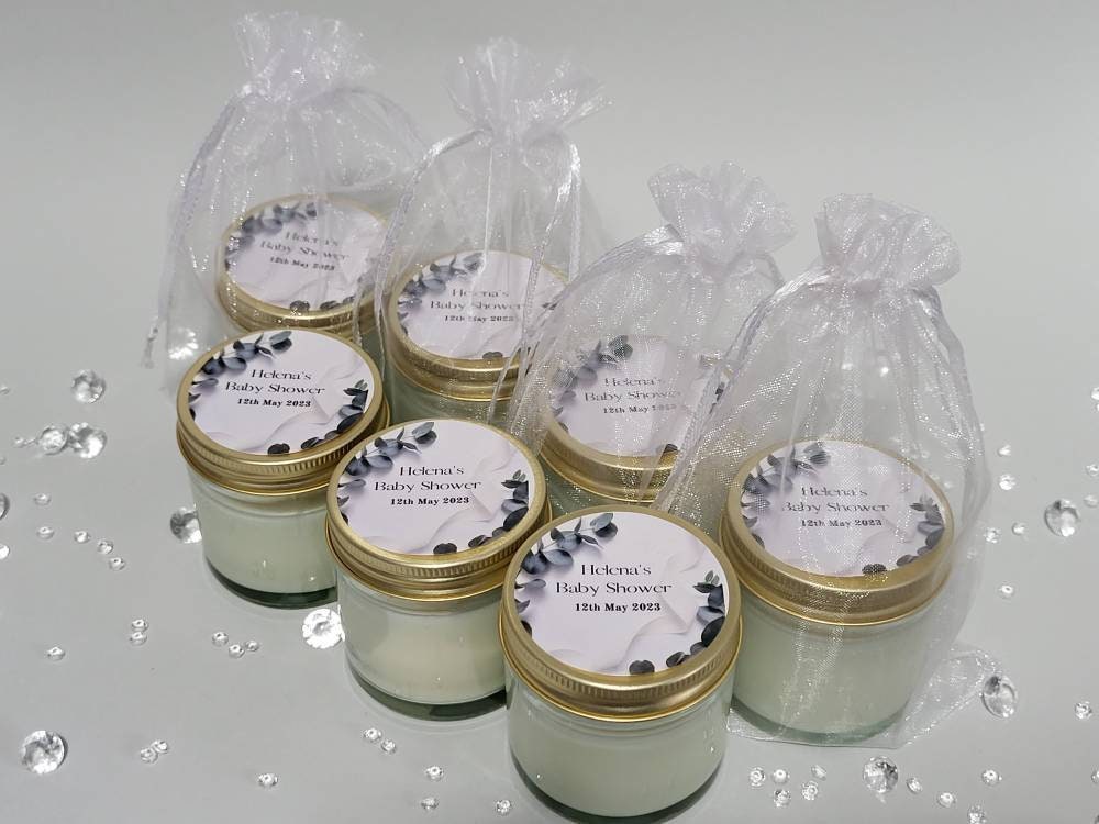 Personalised Baby Shower Favours Mini Candle Favours for Baby Etsy UK