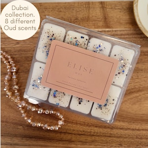 Dubai inspired Oud wax melt collection 8 Eclectic fragrances Arabian holiday memories