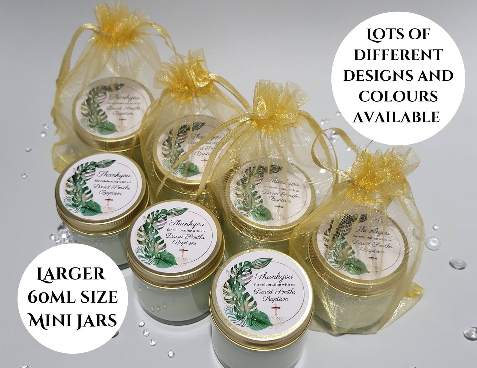 Personalised Baptism Favours Mini Candle Favours for Baptism Etsy UK