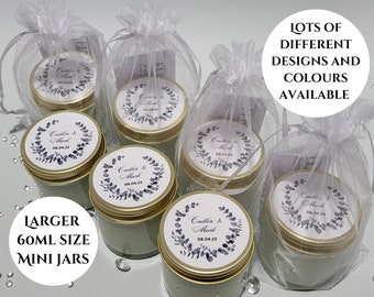 Personalised wedding favours mini candle favours bespoke favours wedding gift hen party gift bridal shower gift bridesmaid gift nikah gifts