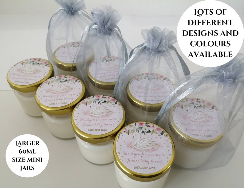 Personalised Christening Favours Mini Candle Favours Baby Etsy