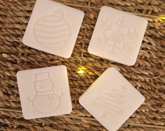 Christmas wax melt squares Festive home fragrance Holiday scented gifts Stocking fillers