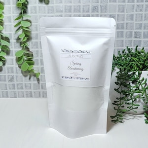 Spring Awakening scented carpet freshener Luxury floor deodorizer powder 100g pouch Housewarming hamper ideas Laundry inspired rug freshener