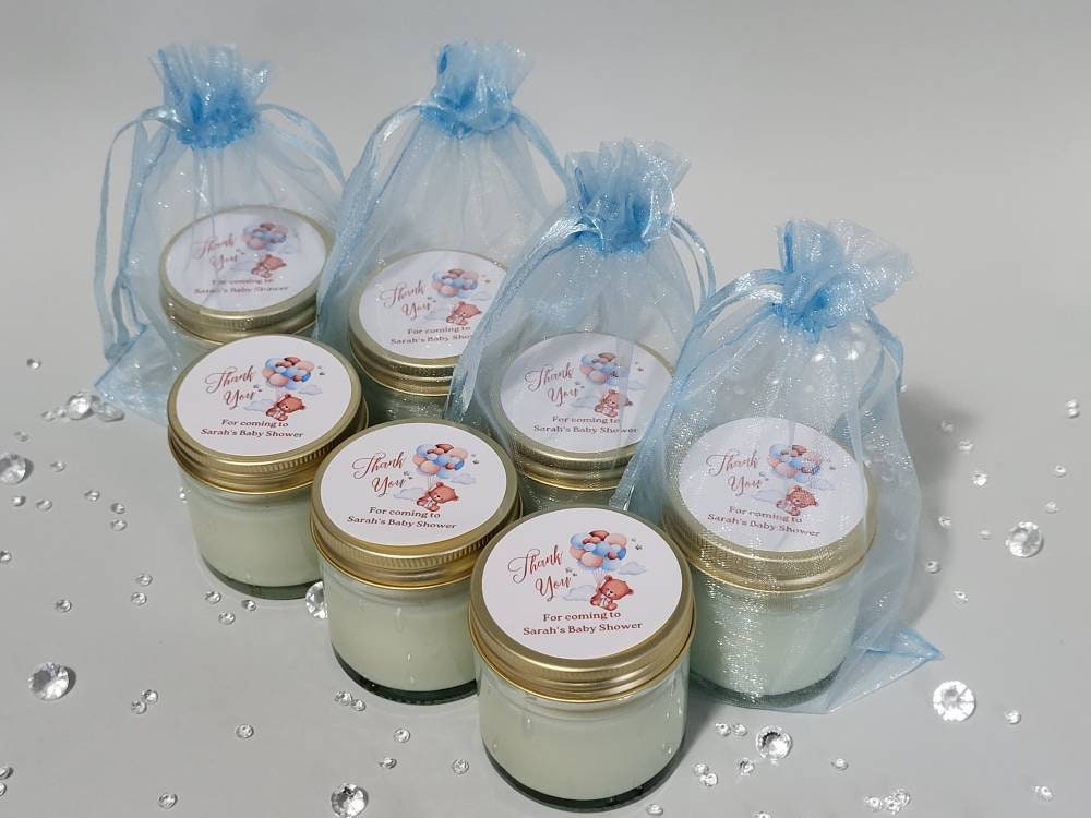Personalised Baby Shower Favours Mini Candle Favours for Baby Etsy UK