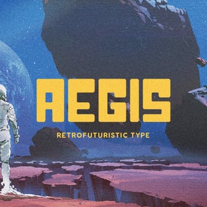 Aegis - A Retrofuturistic Font Family