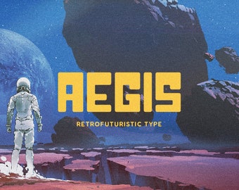 Aegis - Een retrofuturistische lettertypefamilie