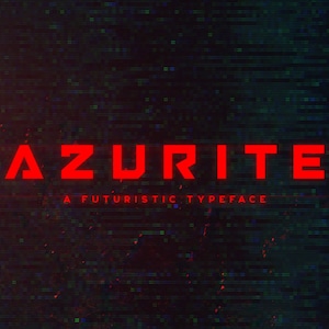 Azurit - Eine futuristische Sci-Fi Schrift