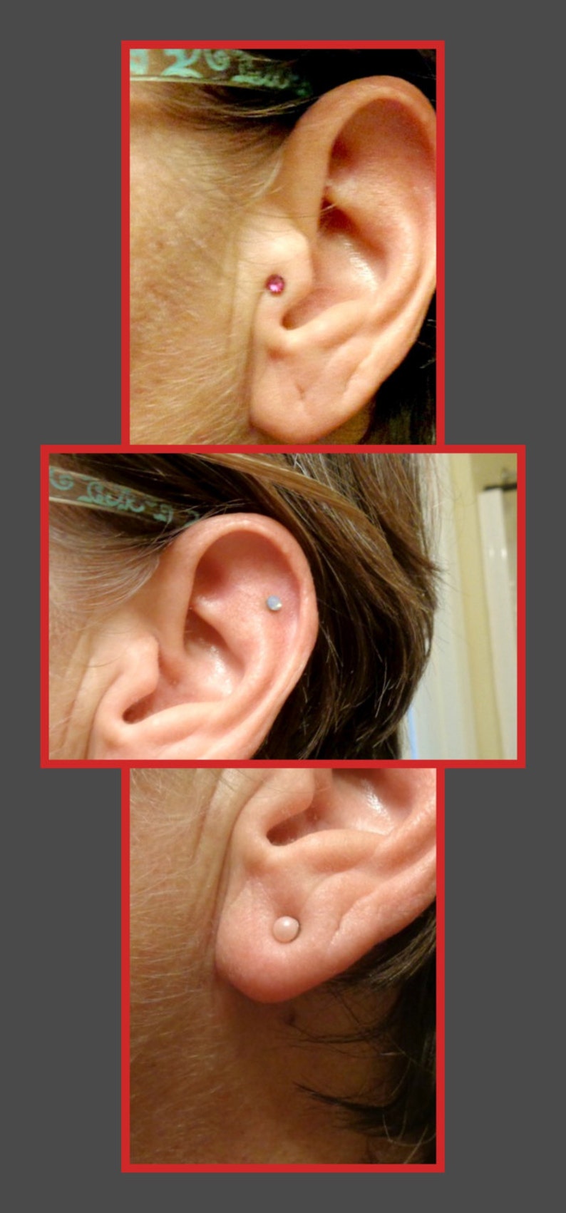 JUST FOR FUN or Just Because Non Piercing No Hole 4mm Magnetic Ear Nose Lip Tragus Helix Stud Googlie Eyes Shakey Pupil Eyeball