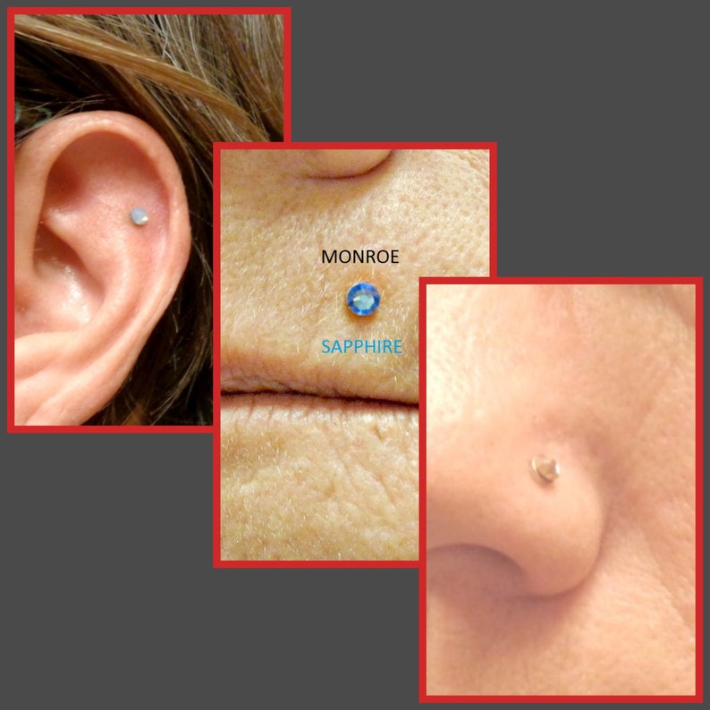 JUST FOR FUN or Just Because Non Piercing No Hole 4mm Magnetic Ear Nose Lip Tragus Helix Stud Googlie Eyes Shakey Pupil Eyeball