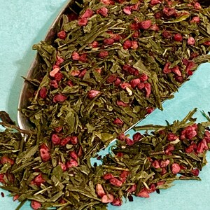 RASPBERRY GREEN Tea, USDA Certified Organic, non-irradiated. Delicious Final Sale image 2