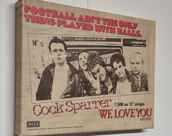 Cocksparrer music paper advert - Hand Colourised  - CANVAS LIMITED