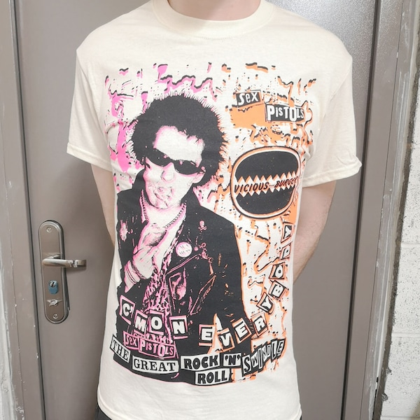 Sid Vicious - Vamos a todos, anuncia la camiseta de Sex Pistols