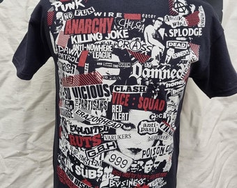 UK Punk Collage T-shirt RETRO