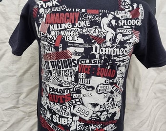 UK Punk Collage Tshirt RETRO