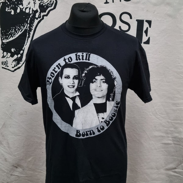 The Damned & T-Rex - Marc Bolan and Dave Vanian T-Shirt.