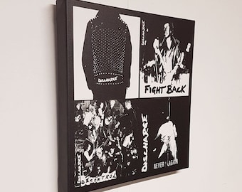 Discharge First 4 singles CANVAS *LIMITED*