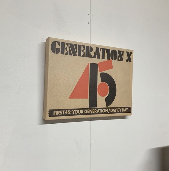 Generation X Your Generation press AD Canvas Etsy