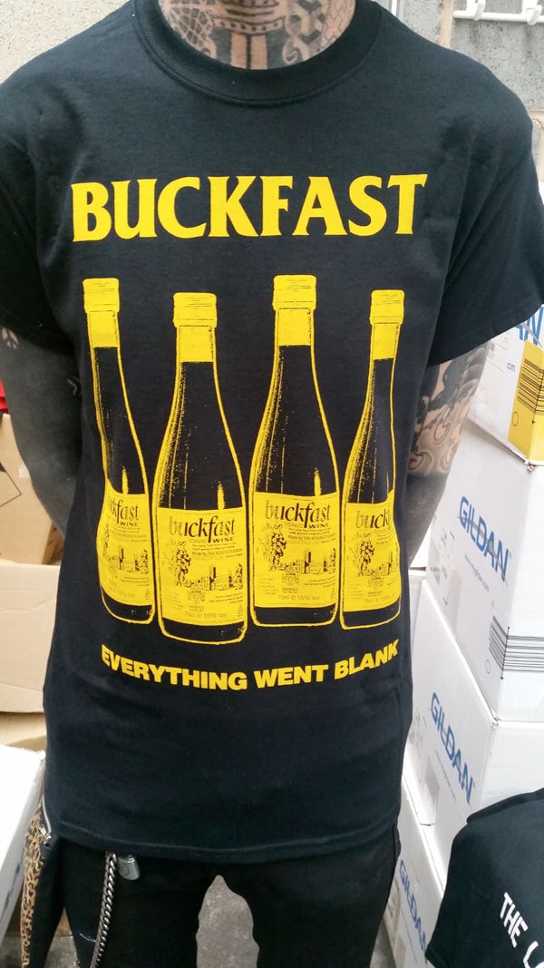 Image of Buckfast - Everything Went Blank Bars T-Shirt Uk Shipping Included