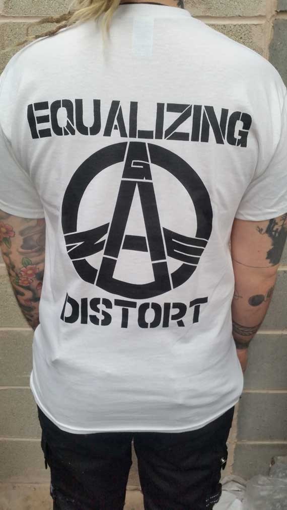 Image of Gauze - Equalizing Distort T-Shirt Front Print Only