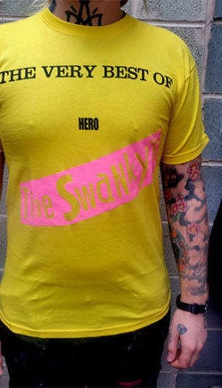Image of Swankys - Very Best Of Hero.. 2 Colour Never Mind The Bollocks Yellow