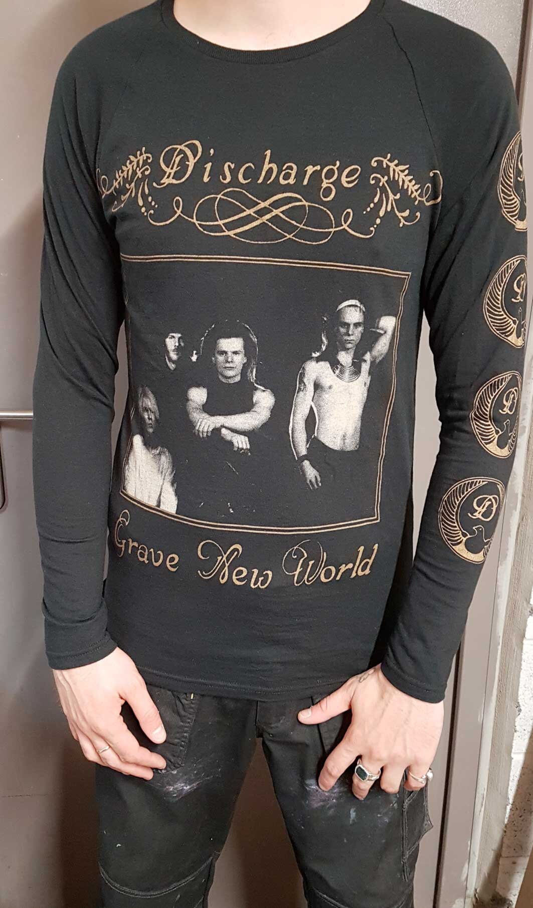 Image of Discharge Grave New World Long Sleeve T-Shirt