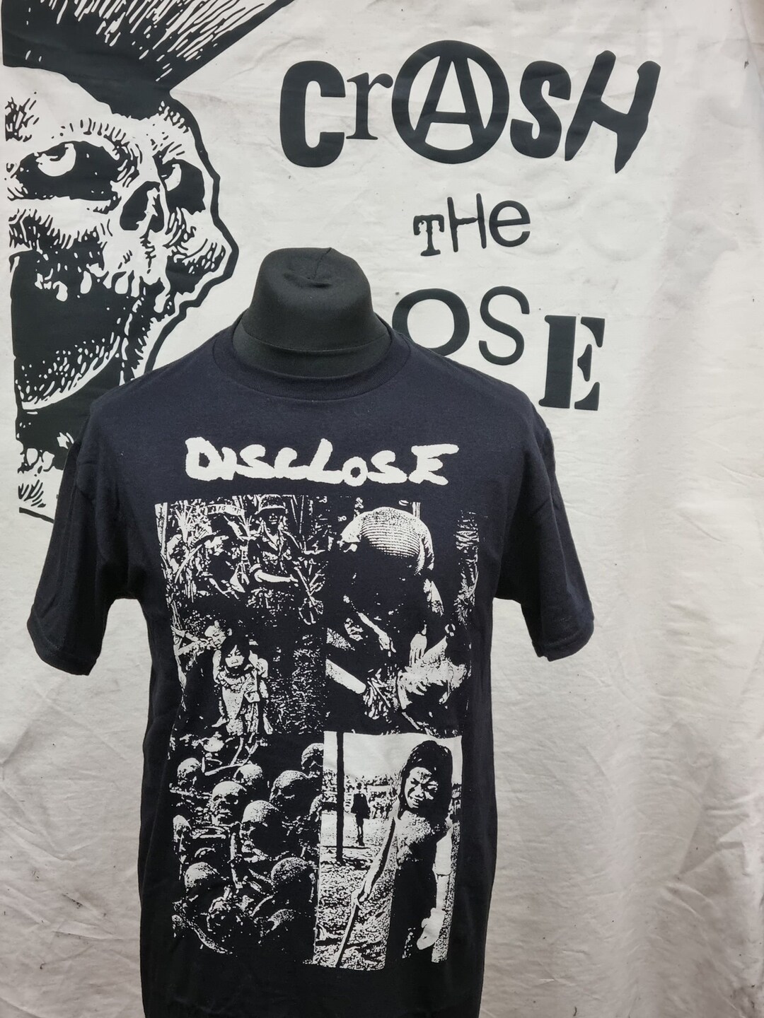 Disclose Demo Tape Collage T shirt. Etsy Canada