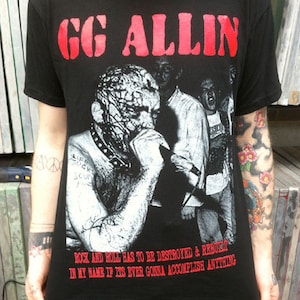 GG Allin T-shirt UK VERSAND inklusive