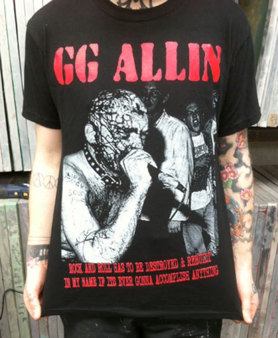 GG Allin T shirt UK SHIPPING Included   Etsy