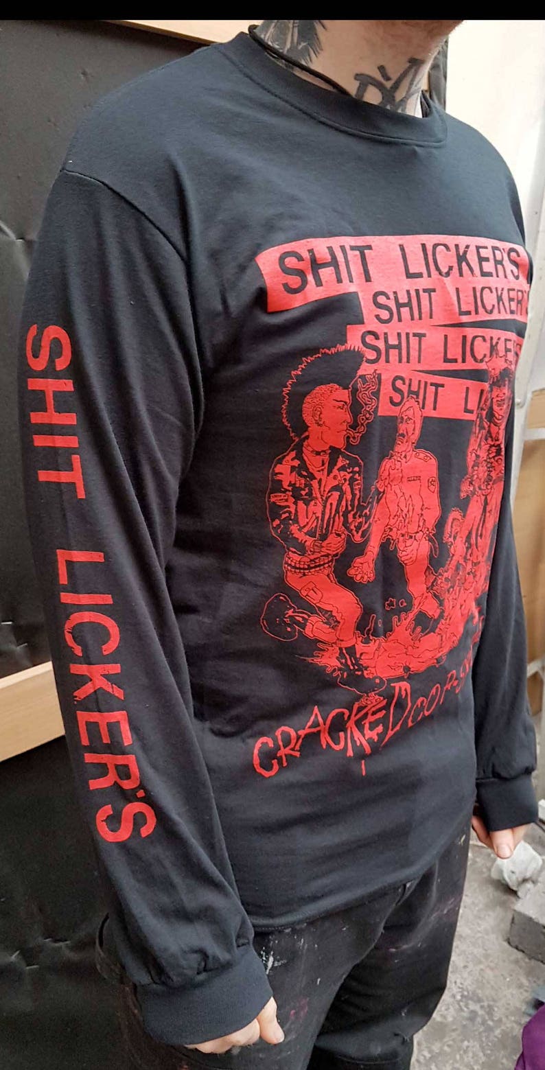 Shitlickers - Cracked Cop Skulls Longsleeve *LIMITED* image 2